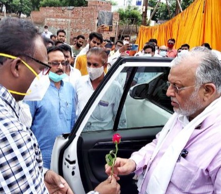 Inauguration of newly constructed Automatic Solid Waste Transfer Station, constructed near Fire Brigade on Jail Road on 31.07.2021 by Hon'ble Minister, Suresh Khanna.